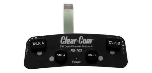 Clear-Com模拟对讲机用硅胶按键开关 VTRK00158